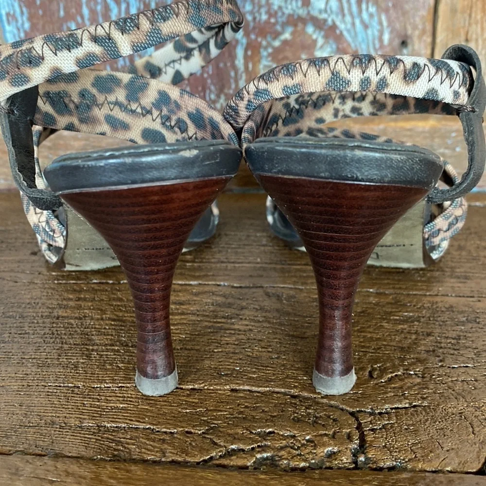 Donald Pliner Heeled Leopard Sandals